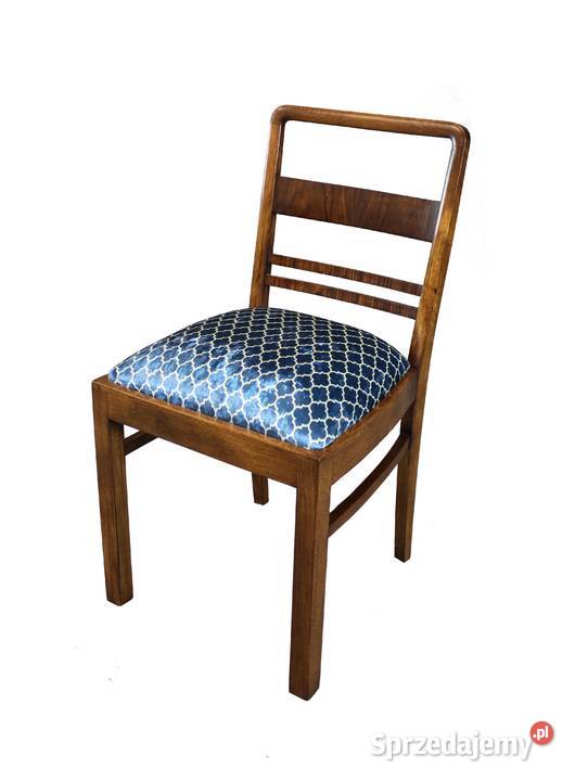 Piękny komplet 6 krzeseł ART DECO renowacji kujawsko-pomorskie Zielonka