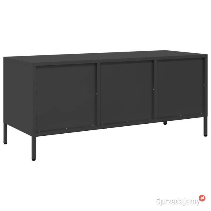 Szafka RTV czarna 1015x39x435 stal walcowana na Warszawa