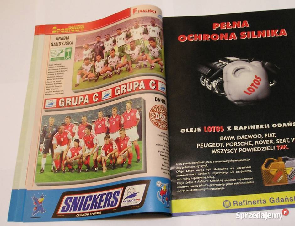 MAGAZYN SPORTOWY SKARB KIBICA MŚ 1998 Łódź