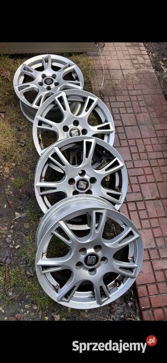 Felgi aluminiowe 5x100 seat skoda vw rozmiar 15 Ostrów Mazowiecka