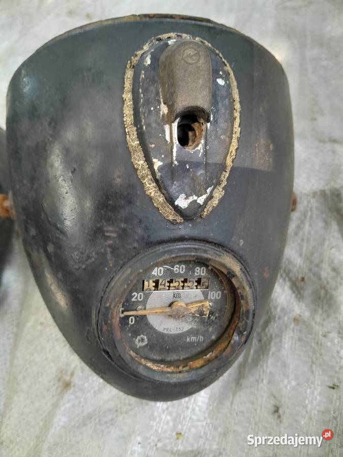 Metalowa lampa przednia wsk Świerzawa