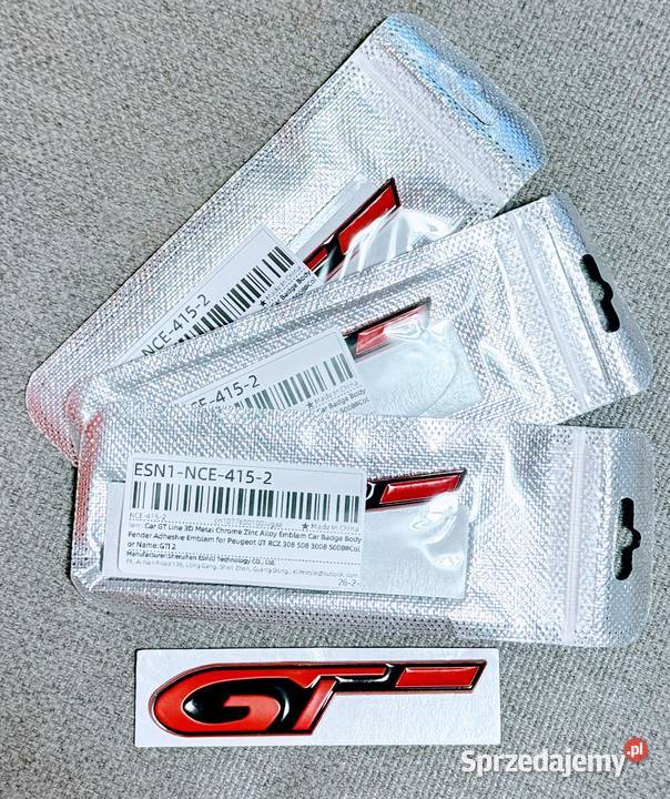 Emblematy GT GT LINE Peugeot Citroen i inne Łańcut