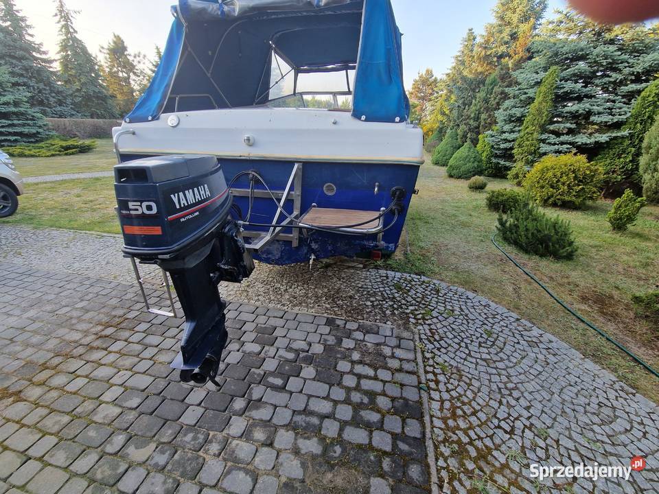 Łódź kabinowa z naczepą komplet Włocławek