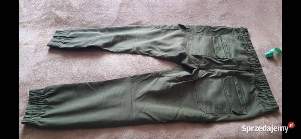 Spodnie męskie Cropp Joggery Slim zielone khaki Nysa sprzedam