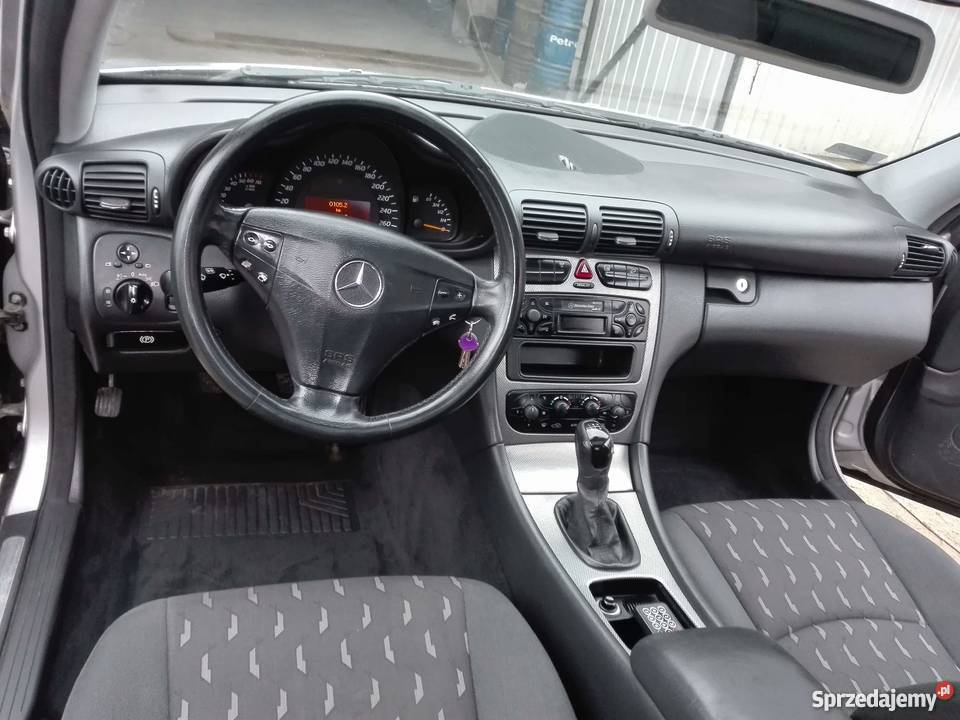 Mercedes c180 coupe w203 srebrny