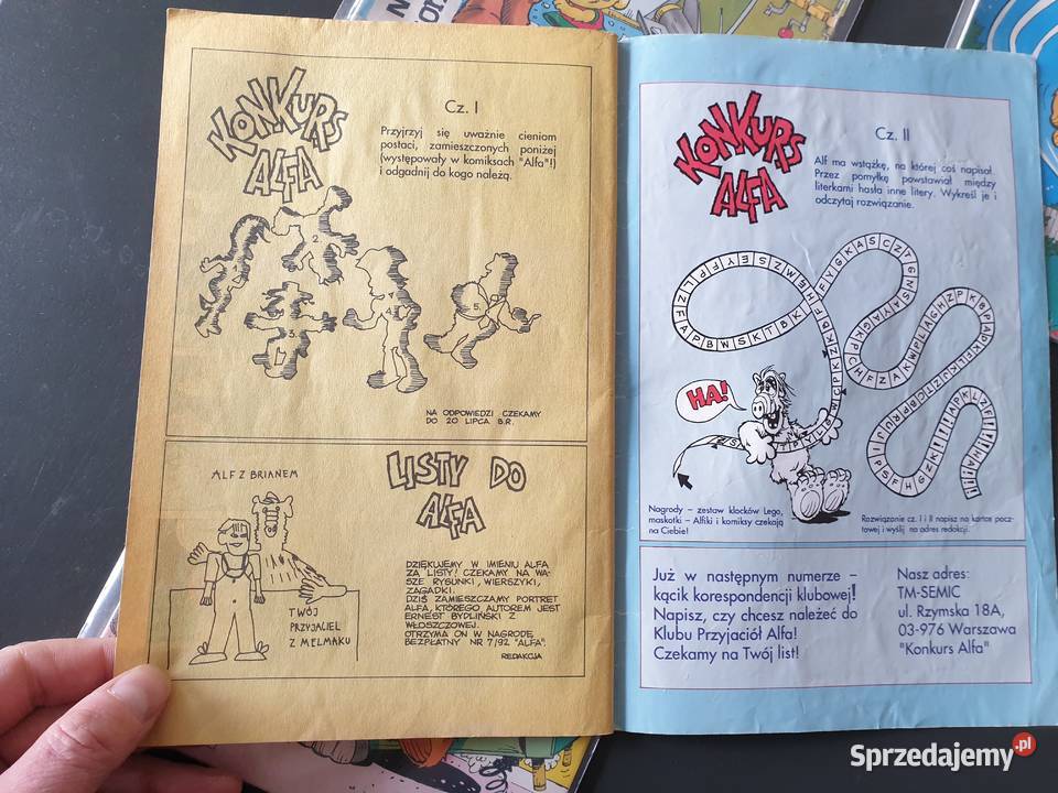 Alf zestaw 4 komiksów wydawnictwo TMSemic Komiksy Gdynia