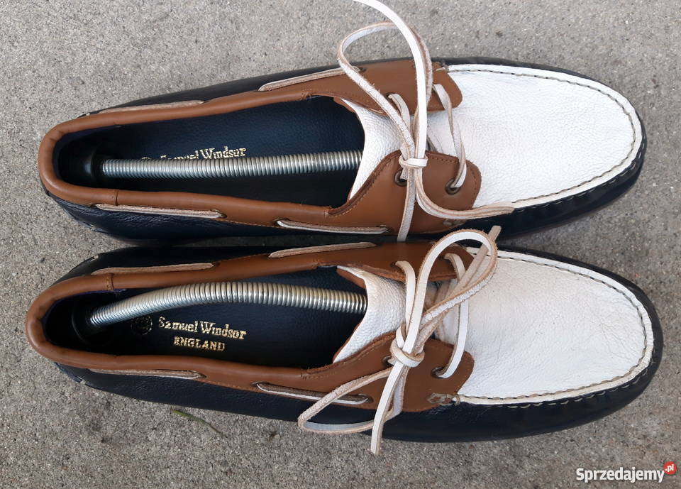 Samuel Windsor Handmade Nowe 48 skóra Półbuty Wałbrzych