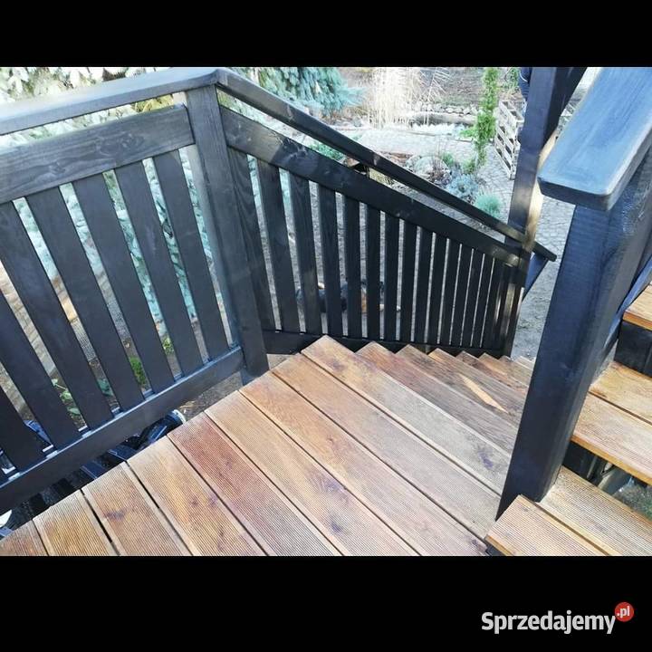 Schody zewnętrzne drewniane drewno Gorzów Wielkopolski