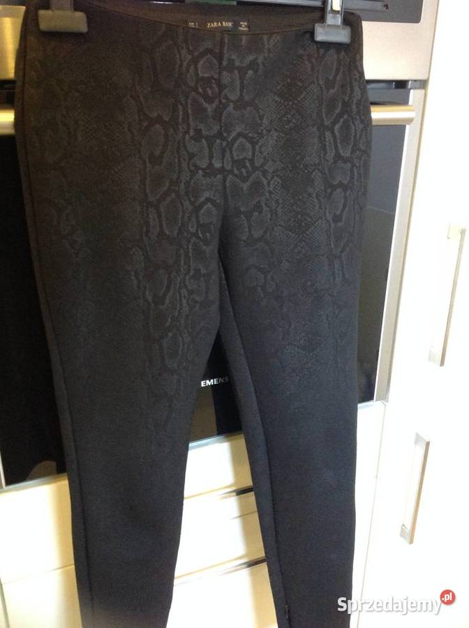 Legginsy Czarne Damskie ZARA S Wężowy Wzór j lubuskie Nowa Sól sprzedam