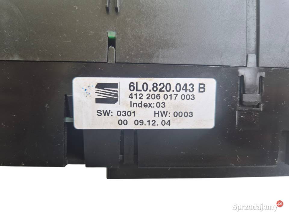 PANEL STEROWANIA NAWIEWU KLIMATYZACJI SEAT IBIZA Działoszyce sprzedam