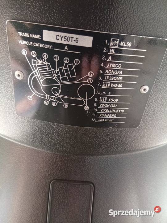 Skuter 4T 2017 Długie Opłaty motorower Motocykle, skutery, quady Kamieńsk
