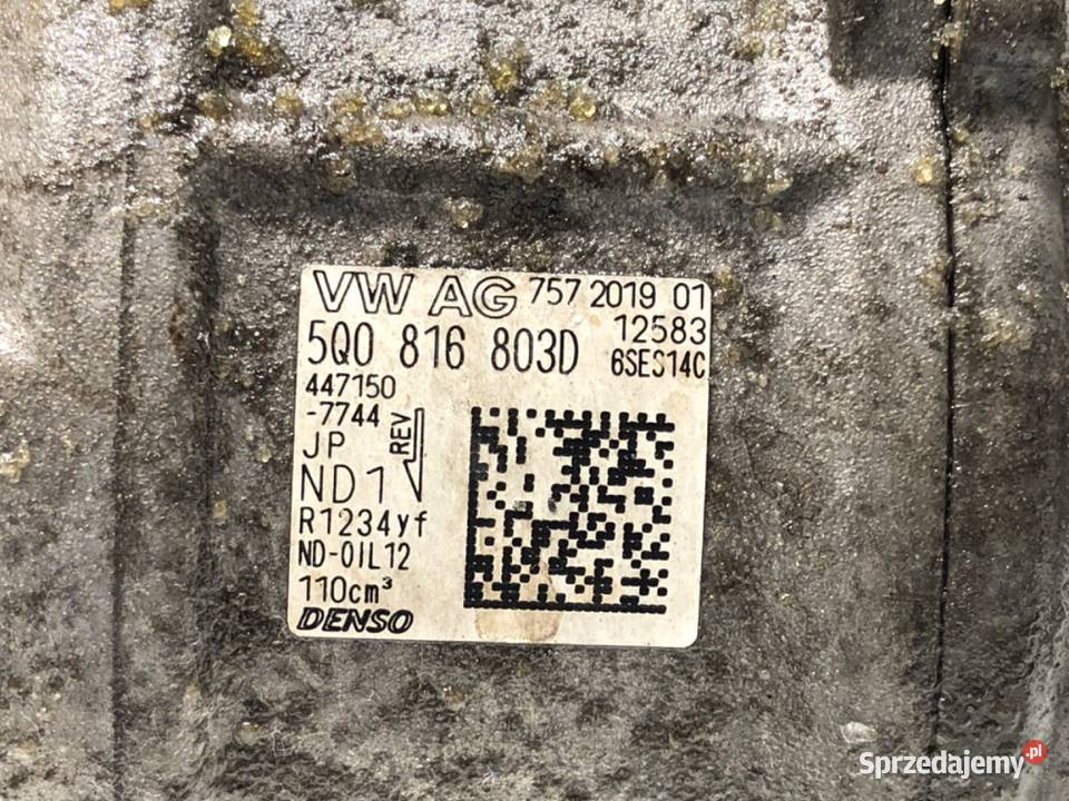 SPRĘŻARKA KLIMATYZACJI VW TROC 5Q0816803D 15 150