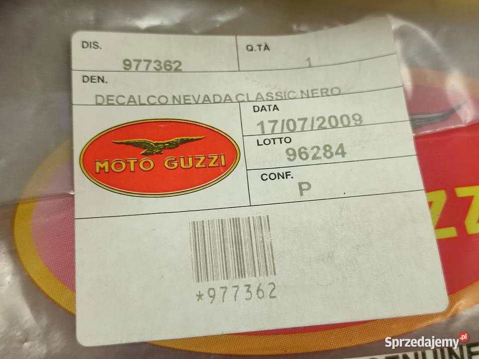 NAKLEJKA POD SIEDZENIE MOTO GUZZI NEVADA CLASSIC lubelskie sprzedam