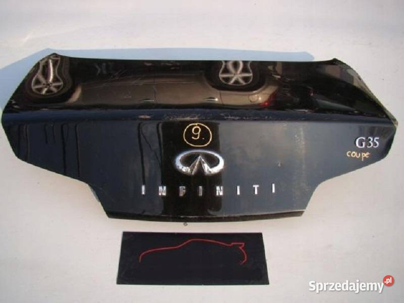 KLAPA TYŁ POKRYWA BAGAŻNIKA INFINITI G35 COUPE Nowy Tomyśl