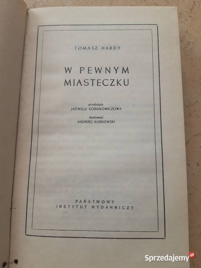 W pewnym miasteczku Tomasz Hardy 1962 śląskie