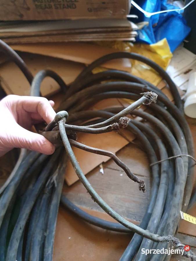 Kabel siłowy prądowy Stary kabel elektryczny Kable i przewody Warszawa