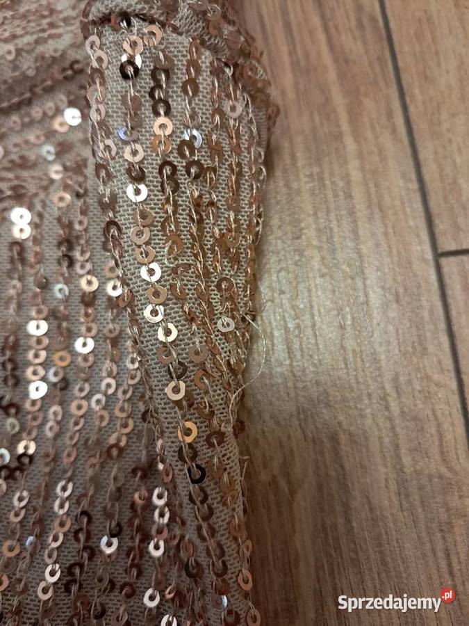 Złota sukienka z cekinami Łódź