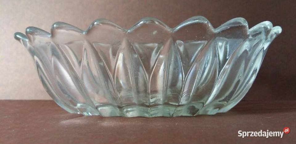 Zabytkowa Owalna Grawerowana Miska Szklanalata Porcelana i szkło Gdańsk sprzedam