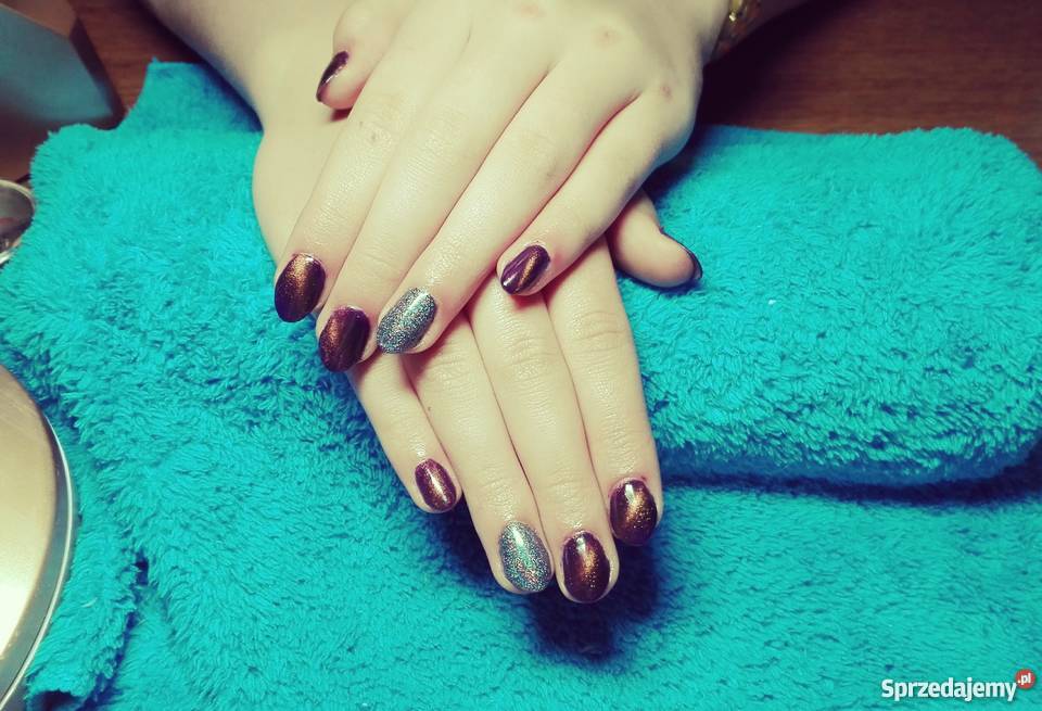 Manicure hybrydowy przedłużanie paznokci Pielęgnacja, uroda, zdrowie Sieradz