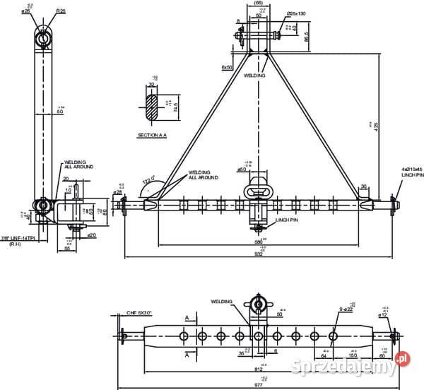 TUZ z zaczepem kat 2 TL150892 System zaczepowy
