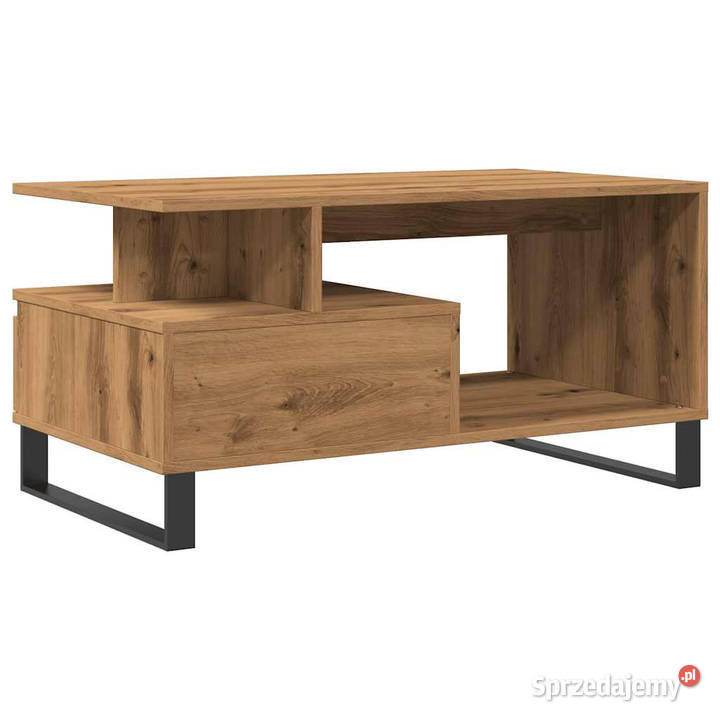Stolik kawowy dąb artisan 90x49x45 materiał Warszawa
