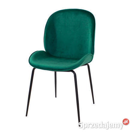 Krzesło zielone butelkowe glamour