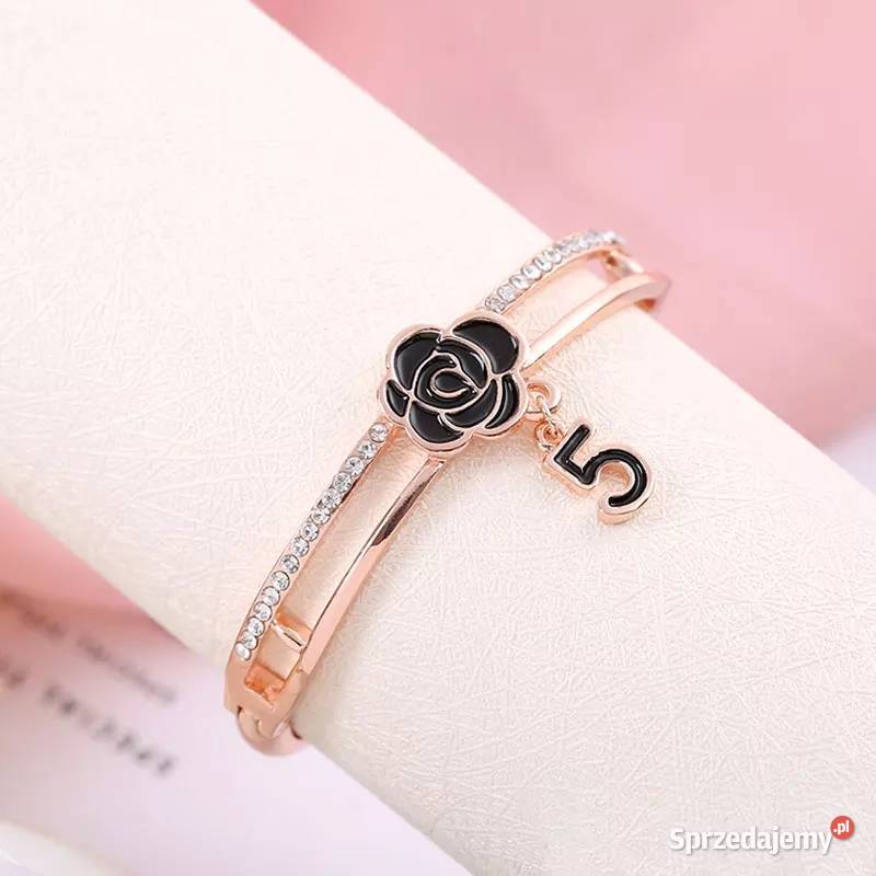 Elegancka bransoletka 5 cyrkonie camelia Kołobrzeg