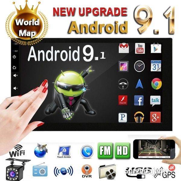 Podofo Android 11 2 Din 10,1 cala / 9 cali Radio samochodowe Autoradio 2 +  32G HD 1080P Samochodowy odtwarzacz MP5 z Bluetooth WIFI GPS Radio FM