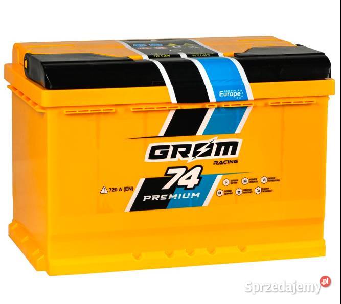 Akumulator Grom Racing 74Ah 720A EN PRAWYLEWY warmińsko-mazurskie