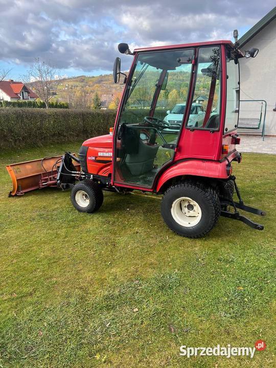 Traktorek komunalny Shibaura SX24 4x4 pług Dobra