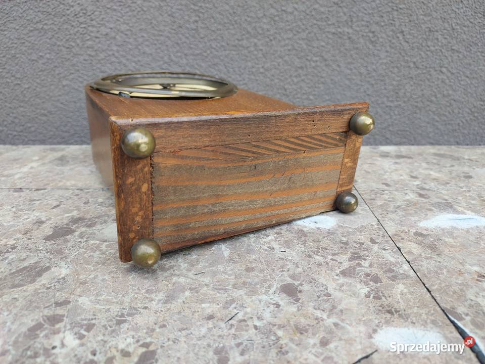 206 Stary zegar stołowy budzik Junghans 1920r Antyki