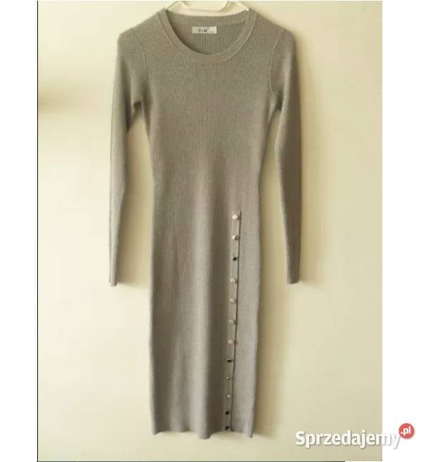 Sukienka SM szary/srebrny Moda i Styl Wrocław