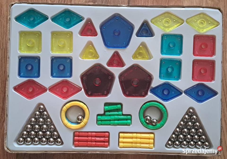 Zestaw klocków magnetycznych konstrukcyjnych 126 Zielona Góra