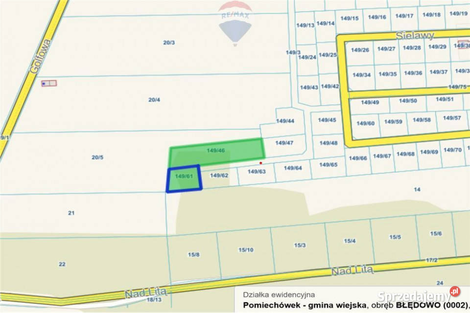 Działka budowlana z prywatnym lasem w Błędowie 106m sprzedam
