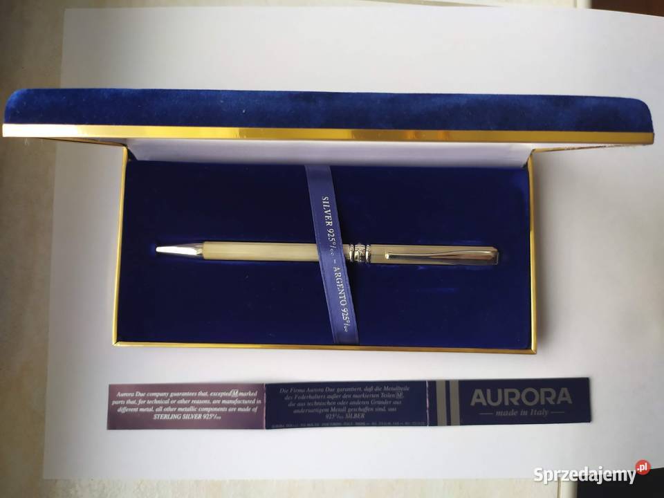 długopis Aurora srebro próba 925