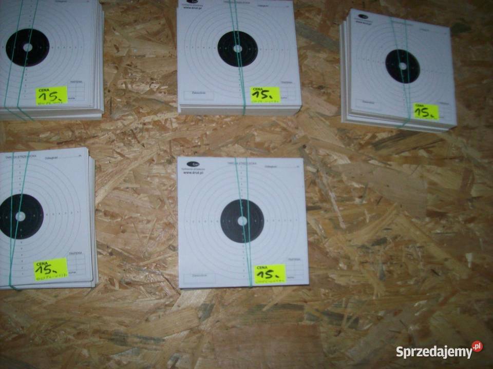 Tarcze strzeleckie sportowe 14x14 100 sztuk Głogowa