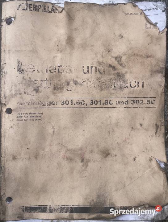 Instrukcja obsługi CATERPILLAR minikoparka 3016C Poradniki, albumy i reportaże Chełmiec