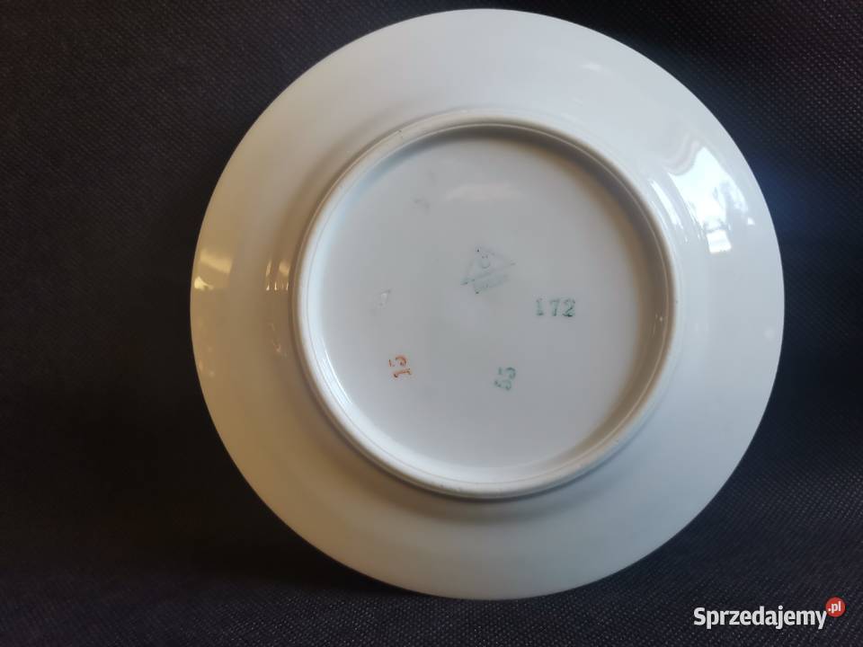 Stary przedwojenny talerzyk porcelana Ćmielów Siemianowice Śląskie