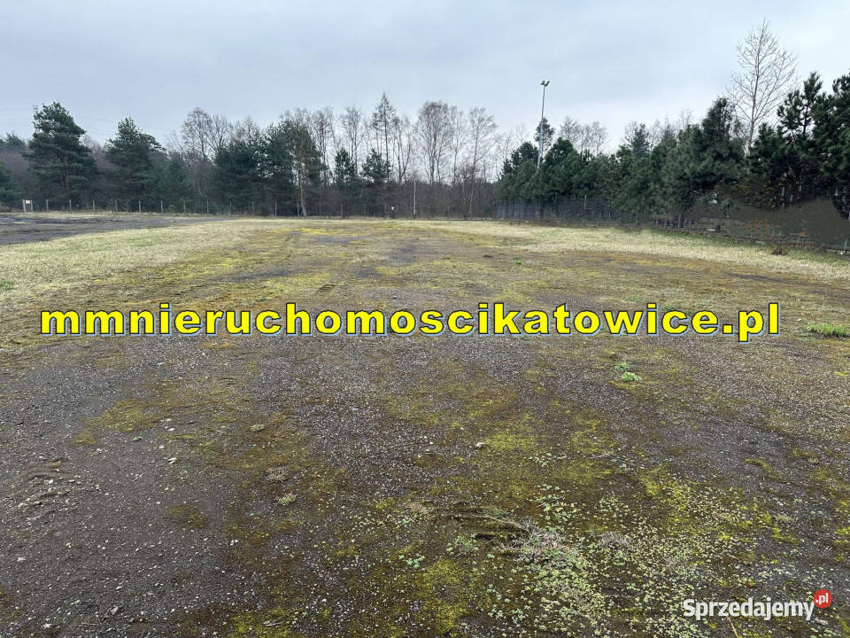 Działka utwardzona wynajem media kontener śląskie Jaworzno