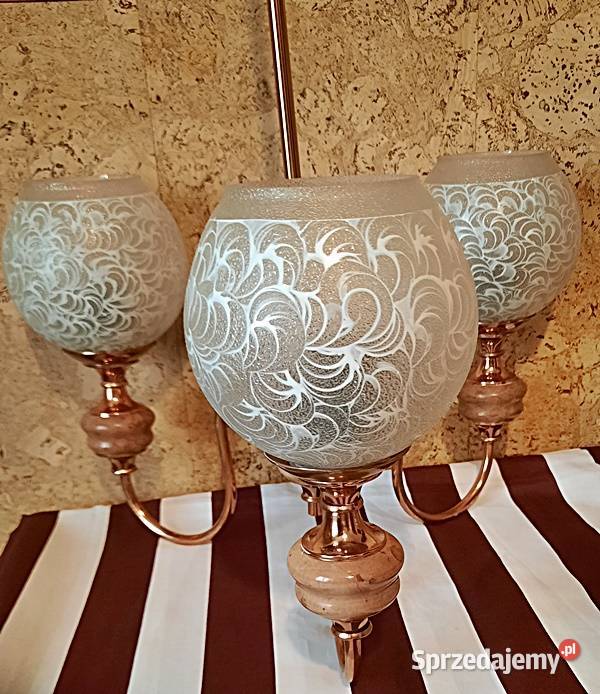 Żyrandol lampa sufitowa lata 30 40 te Antyki Antyki, Sztuka, Kolekcje wielkopolskie Ostrów Wielkopolski