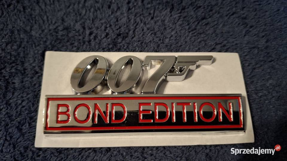 Emblemat metalowy 007 bond edition 3D Warszawa
