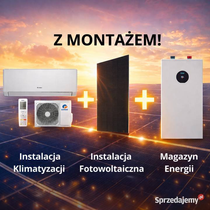 Fotowoltaika 6kW + Magazyn Energii 15kWh+Klimatyzacja za 1zł MONTAŻ DOTACJA