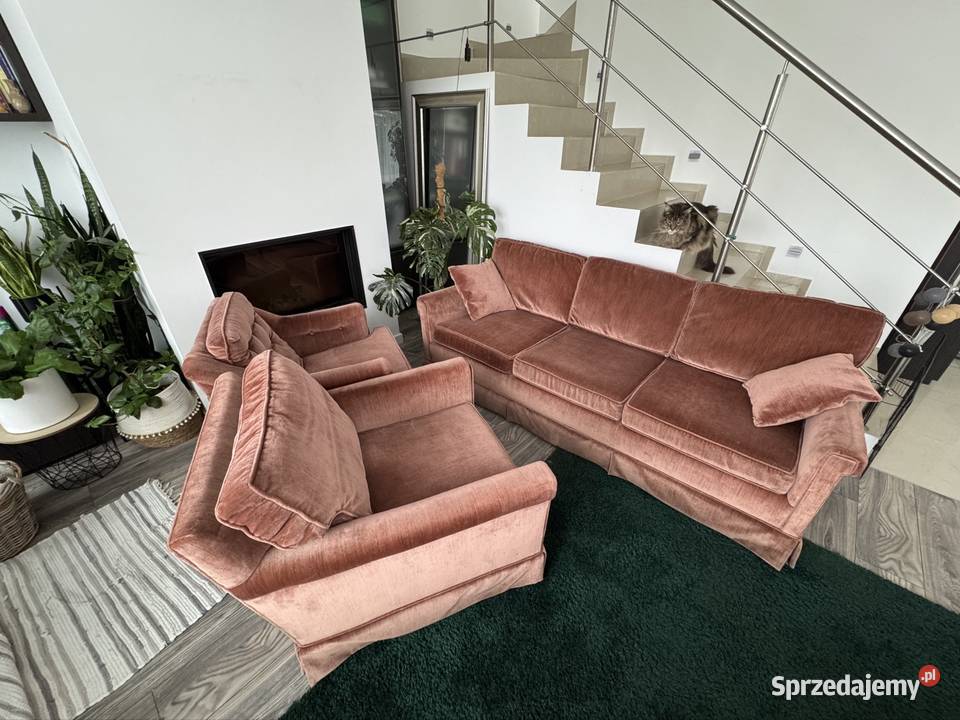 Vintage Sofa i trzy fotele