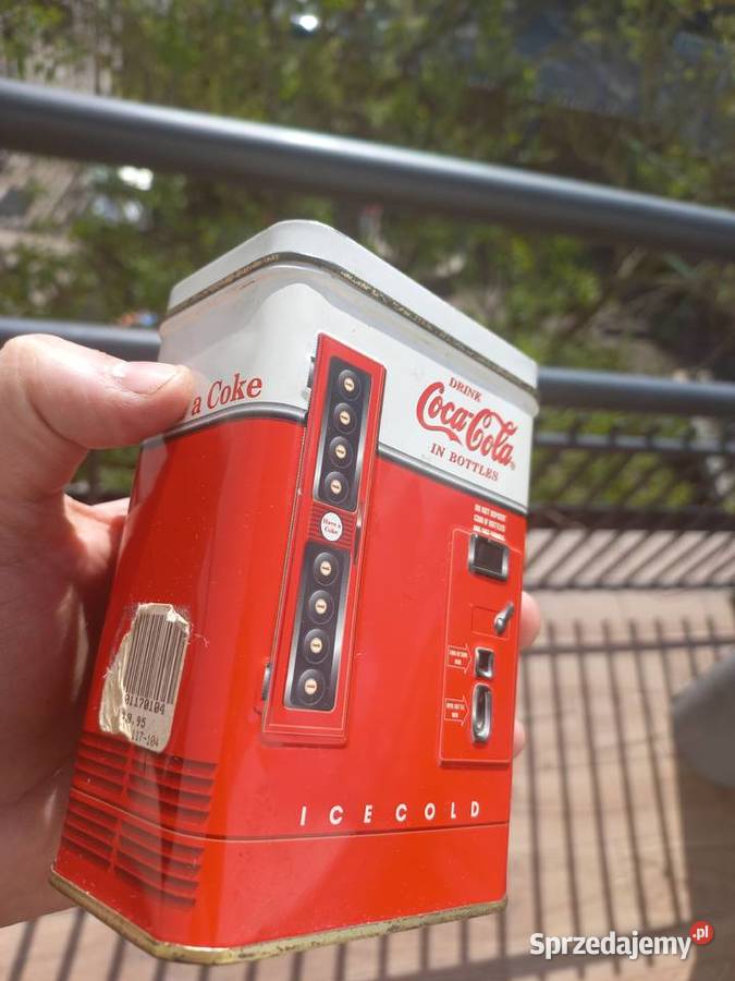 Stare pudełko metalowe automat Coca Cola