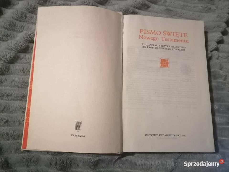 Pismo Święte Nowego Testamentu 1982 Wałbrzych