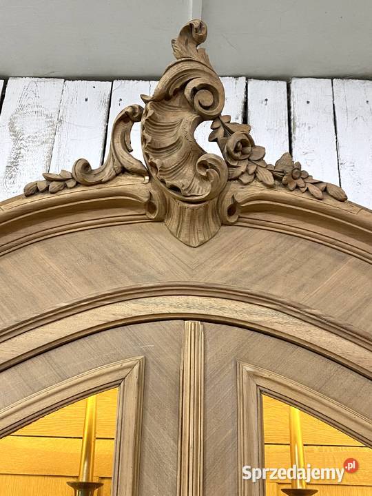 BIBLIOTEKA witryna oczysczona Louis XV Francja Szafy i garderoby wielkopolskie Poznań