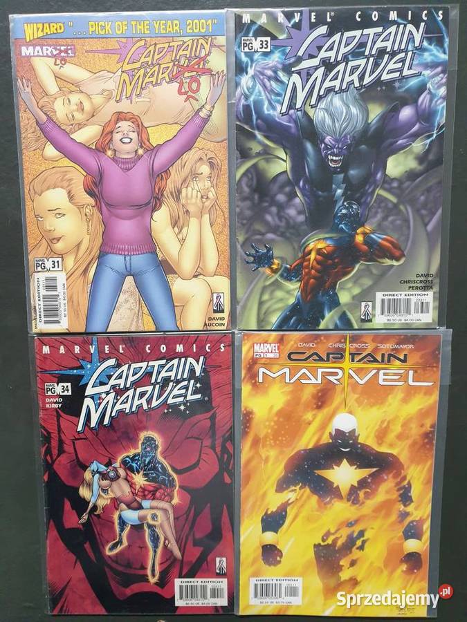 Captain Marvel kolekcja 25 komiksów Marvel USA Gdynia