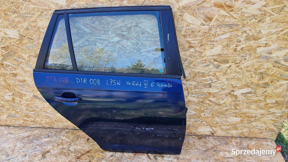 VW GOLF 6 VI KOMBI DRZWI TYŁ TYLNE PRAWE PRAWY wielkopolskie Słowikowo