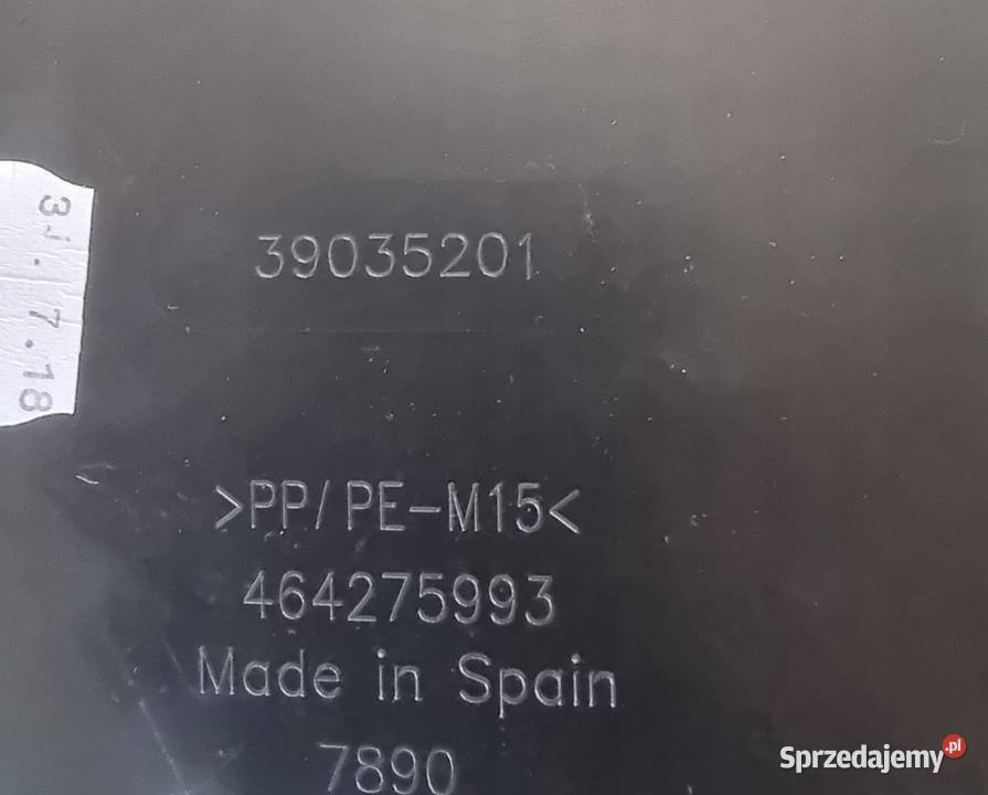 BOCZEK TAPICERKA BAGAŻNIKA PRAWY TYŁ OPEL Tapicerki samochodowe