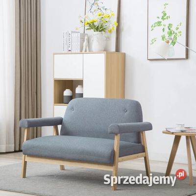 vidaXL Sofa 2osobowa tapicerowana tkaniną sprzedam